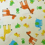 NNEDSZ United Animal Kingdom Baby 100% Cotton Printed Sheet Set Cot Size