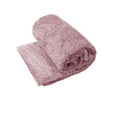 NNEDSZ Coral Fleece Blanket Throw Rug 150x200 cm Dusty Pink