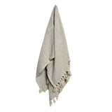 NNEDSZ Cotton Fringe Throw Rug Chevron Grey