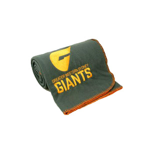 NNEDSZ AFL Licensed Throw GWS Giants Embroidered