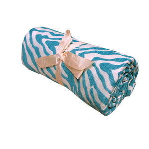 NNEDSZ Textured Throw Rug Aqua