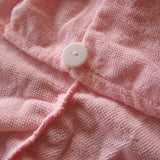 NNEDSZ Set of 2 Magic Quick Dry Microfibre Hair Dryer Towels Pink + White