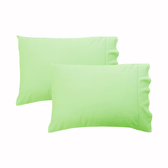 NNEDSZ 280TC Luxury Percale Standard Pillowcases Apple