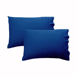 NNEDSZ 280TC Luxury Percale Standard Pillowcases Pacific