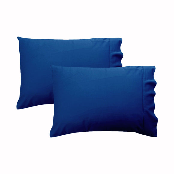 NNEDSZ 280TC Luxury Percale Standard Pillowcases Pacific