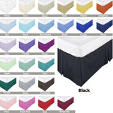 NNEDSZ ASSUN Box Pleated Valance Black KING