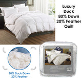 NNEDSZ Luxury Duck 80% Down 20% Feather Quilt King