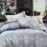 NNEDSZ 250TC Royal Damask Cotton Quilt Cover Set Queen