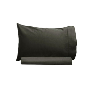 NNEDSZ 250TC 100% Cotton Sheet Set Single Charcoal