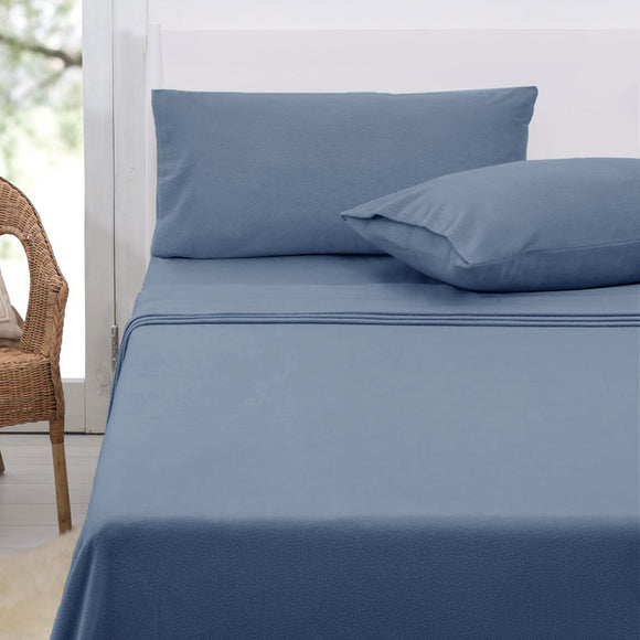 NNEDSZ Sheet Set King 36cm Wall with King Pillowcases Airforce Blue