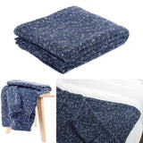NNEDSZ Havana Blue Woven Throw Rug 127 x 152 cm