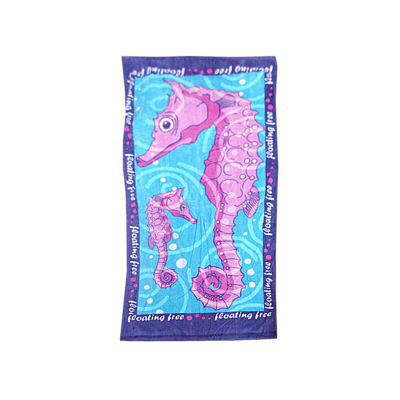 NNEDSZ Extra Large Beach Towel N Bag Seahorse