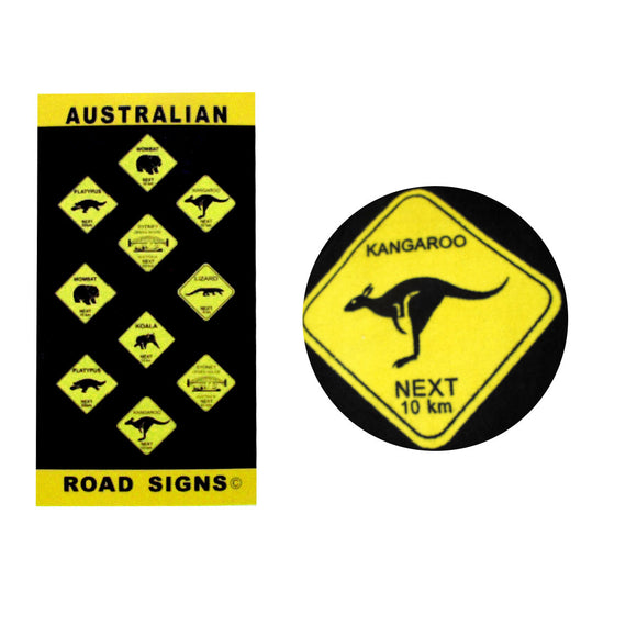 NNEDSZ Aussie Road Signs Cotton Beach Towel 75 x 150 cm