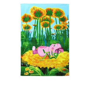 NNEDSZ The Adventure of Luntik Beach Towel Rest on Flowers