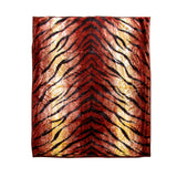 NNEDSZ 675gsm 2 Ply Animal Print Faux Mink Blanket Queen 200x240 cm Tiger