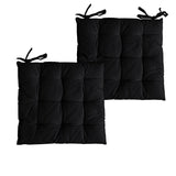 NNEDSZ Set of 2 Colter Cotton Chair Pads Black