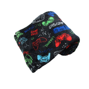 NNEDSZ 190GSM Boys Cool Ultra Soft Coral Fleece Throw 127 x 152cm Gaming Pro