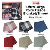 NNEDSZ 180GSM Extra Large Throw Blanket 150 x 200cm Latte