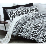 NNEDSZ Barundi Tribal Easy Care Quilt Cover Set Queen