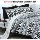 NNEDSZ Barundi Tribal Easy Care Quilt Cover Set Queen