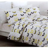 NNEDSZ Leaves Easy Care Quilt Cover Set Queen