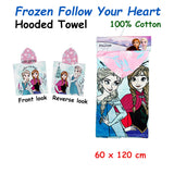NNEDSZ Caprice Frozen Follow Your Heart Cotton Hooded Licensed Towel 60 x 120 cm