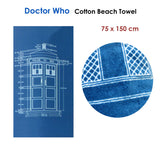 NNEDSZ Cotton Bath / Beach Towel Doctor Who