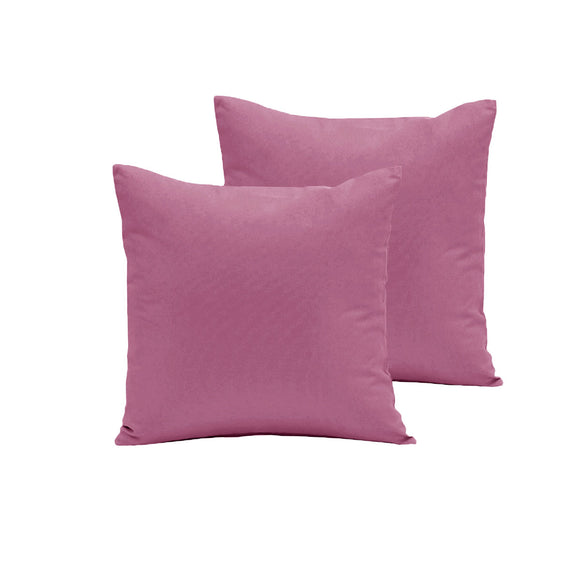 NNEDSZ Pair of Polyester Cotton European Pillowcases Plum