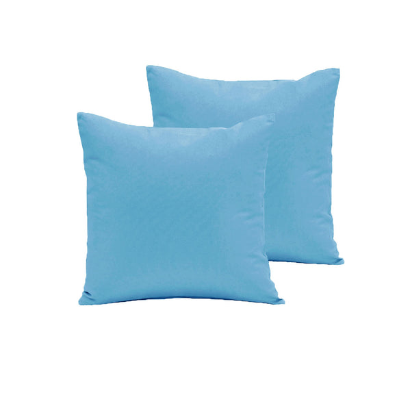 NNEDSZ Pair of Polyester Cotton European Pillowcases Sky