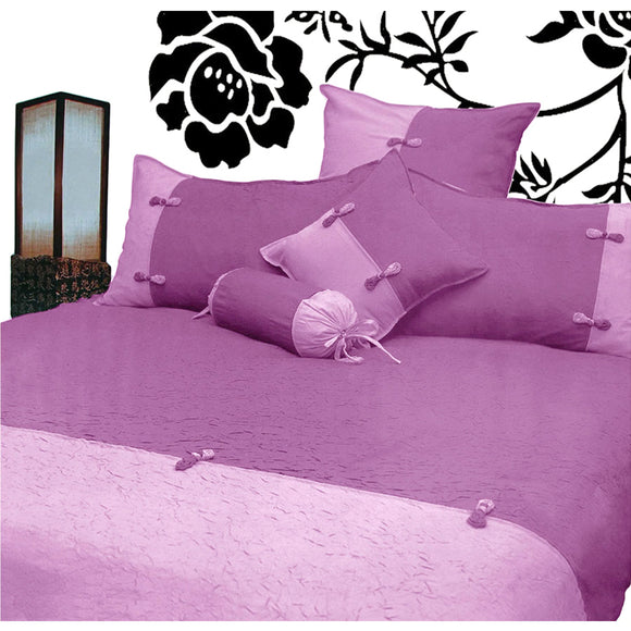 NNEDSZ Phase 2 Scrunchie Orchid Quilt Cover Set QUEEN