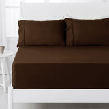 NNEDSZ Hotel Living 250TC Chocolate Cotton Rich Combo Set Queen 38cm