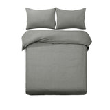 NNEDSZ Designer Selection Denver Embossed Quilt Cover Set Grey King