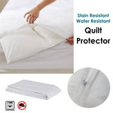 NNEDSZ Stain/ Water Resistant Quilt Protector Double