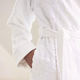 NNEDSZ Studio Mosaic de White Cotton Bathrobe XX-Large