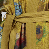 NNEDSZ Bedding House Van Gogh Partout des Fleurs Gold Kimono Bath Robe Large/Extra Large