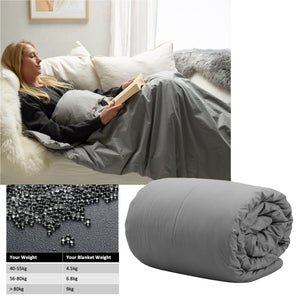 NNEDSZ Accessorize Weighted Calming Blanket 6.8kg Single