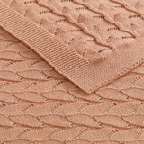 NNEDSZ Little Gem Lyla Dusty Pink Cotton Baby Blanket 75 x 100 cm