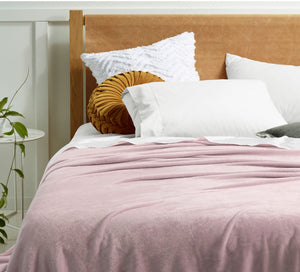NNEDSZ Accessorize Super Soft Blanket Queen/King Blush
