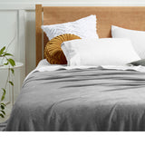 NNEDSZ Accessorize Super Soft Blanket Single Size 160 x 240 cm Grey