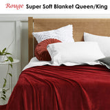 NNEDSZ Accessorize Rouge Super Soft Blanket Queen/King