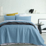 NNEDSZ Accessorize Zane Blue Coverlet Set Queen/King