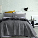 NNEDSZ Accessorize Zane Charcoal Coverlet Set Queen/King