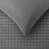 NNEDSZ Accessorize Zane Charcoal Coverlet Set Queen/King