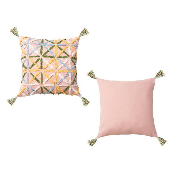 NNEDSZ Accessorize Adena Blush Filled Square Cushion