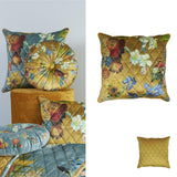 NNEDSZ Bedding House Van Gogh Carre Fleuri Gold Square Filled Cushion 50cm x 50cm