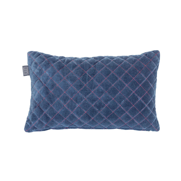 NNEDSZ Bedding House Equire Luxury Cotton Filled Oblong Cushion Blue