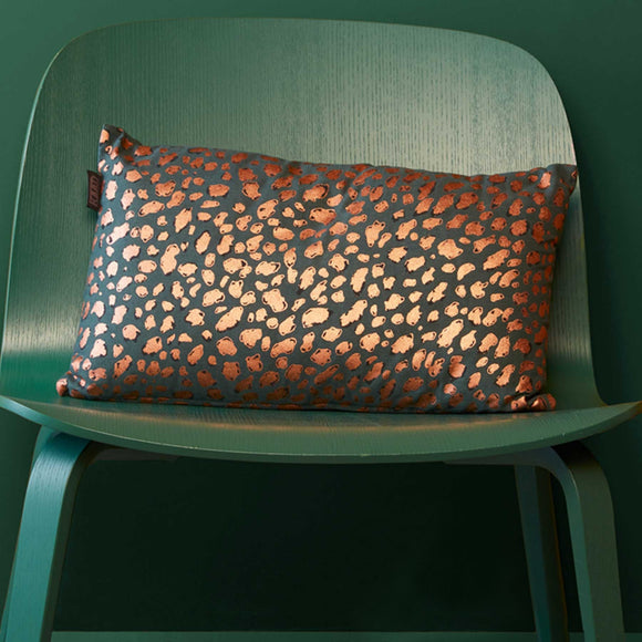 NNEDSZ Bedding House Felidea Green Filled Oblong Cushion