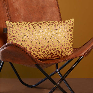 NNEDSZ Bedding House Felidea Yellow Filled Oblong Cushion