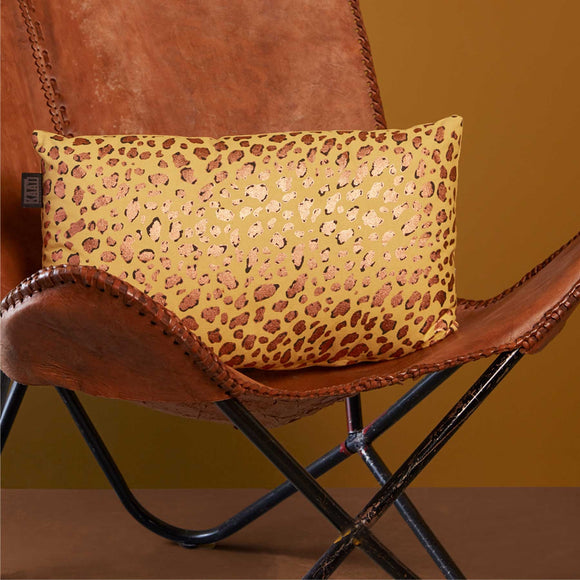 NNEDSZ Bedding House Felidea Yellow Filled Oblong Cushion