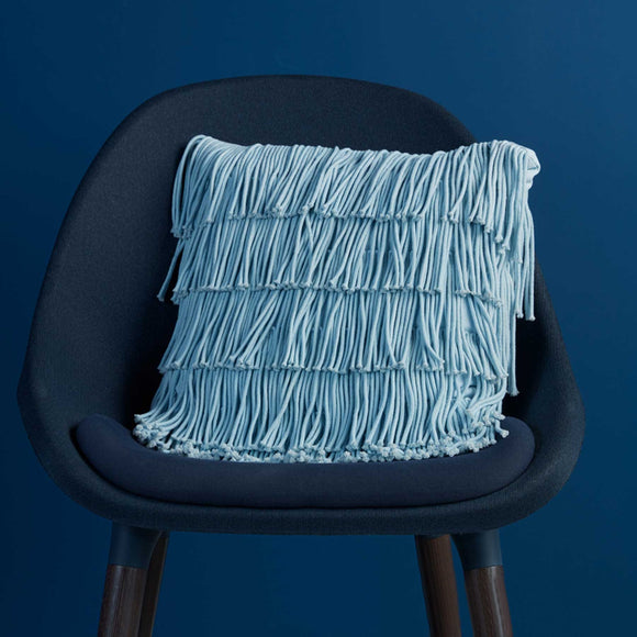 NNEDSZ Bedding House Flapper Light Blue Filled Square Cushion